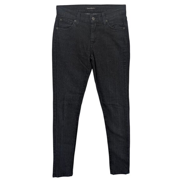 James Jeans Twiggy Jeans Womens Black Cat Dry Aged Denim Stretch Size 26 - Picture 1 of 13